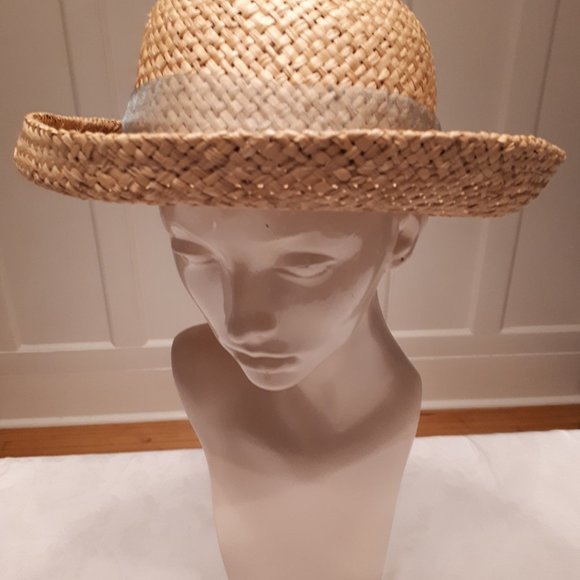 Straw Rolled Brim Sun Hat - Picture 1 of 4